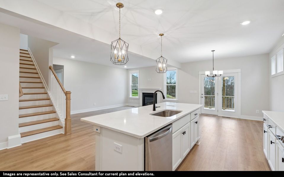 Furnished interior view inside a new home in The Retreat at Norman Farm, Hendersonville (Image 4).