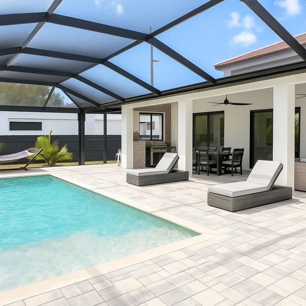 Exterior details and patio area of a home in , Cape Coral (Image 22).