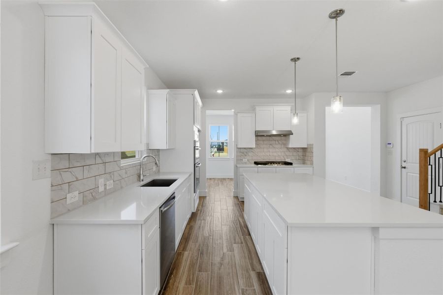 Furnished interior view inside a new home in Enclave at Cele, Pflugerville (Image 9).