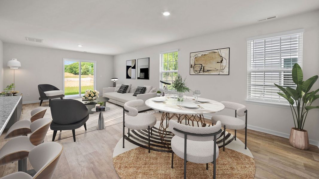 Representative furnished interior of a home built from the Robie by D.R. Horton in Chandler Pointe, Rural Hall (Image 5).