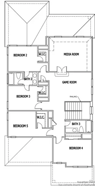 2D floor plan layout of this home in Park Hill Commons, San Antonio, TX (Image 3). 2D floor plan layout of this home in Park Hill Commons, San Antonio, TX (Image 3).