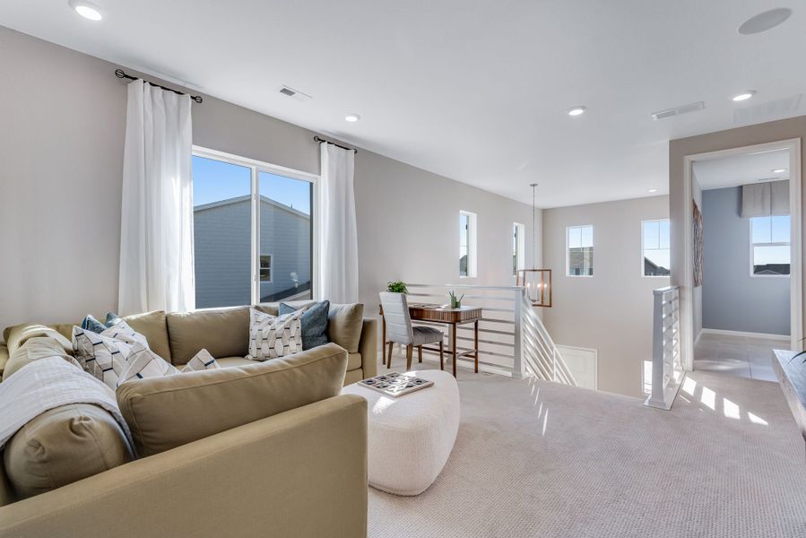 Representative furnished interior of a home built from the The Interlude by Tri Pointe Homes in Reunion, Commerce City (Image 21). Representative furnished interior of a home built from the The Interlude by Tri Pointe Homes in Reunion, Commerce City (Image 21).