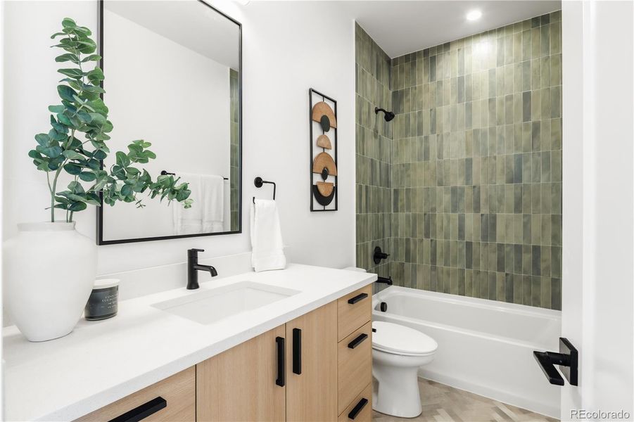 Furnished interior view inside a new home in , Denver (Image 15).