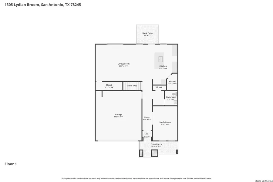 2D floor plan layout of this home in Arcadia Ridge - Premier Series, San Antonio, TX (Image 6).