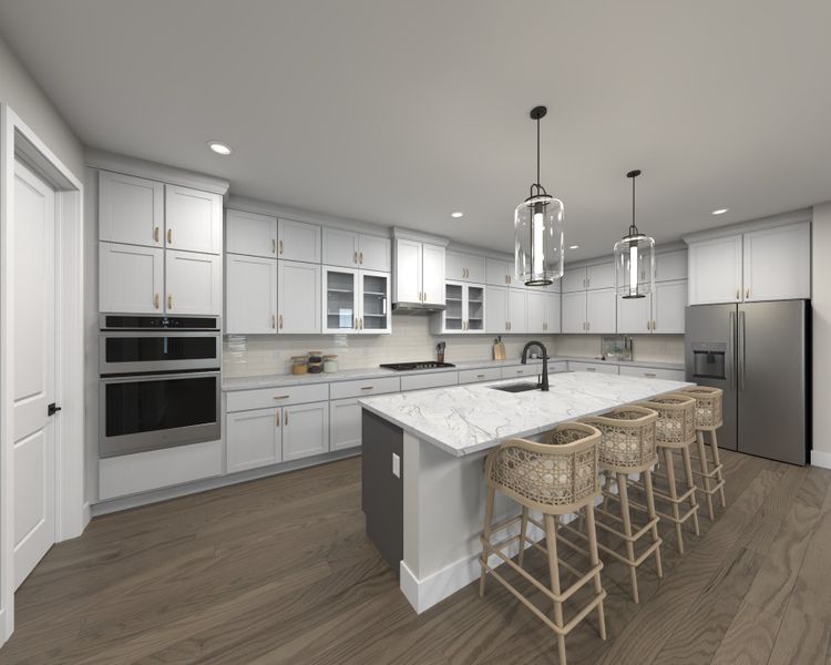 Furnished interior view inside a new home in Lakes at Bella Lago - Signature Series, Franklin (Image 3).
