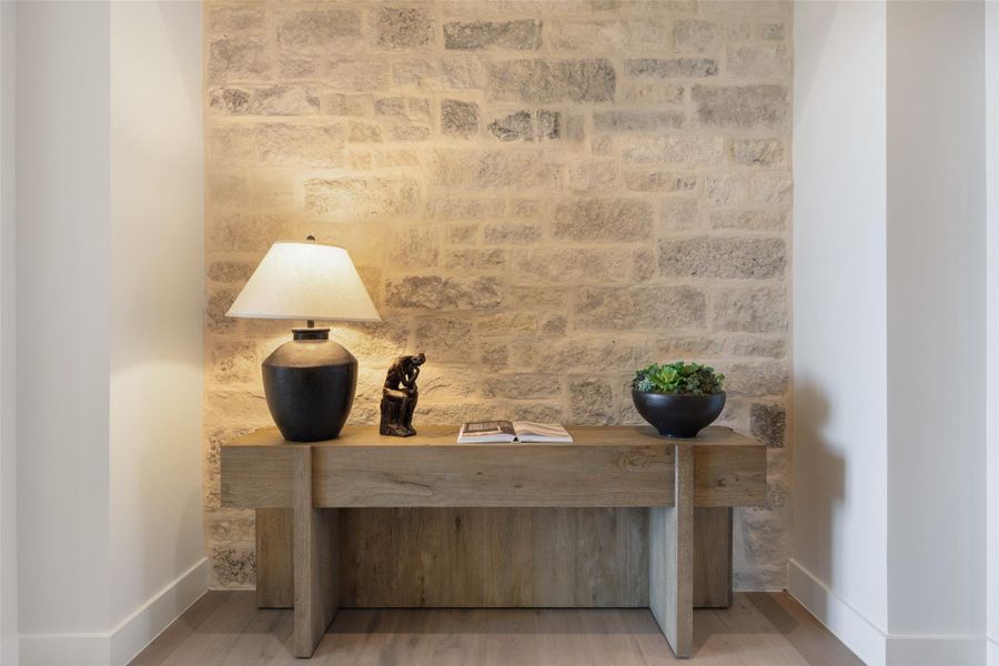 Office featuring baseboards and light wood-style floors