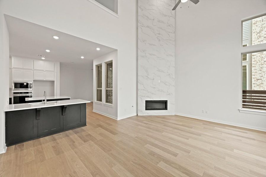 Spacious, unfurnished interior of a new home in Bridgeland, Cypress (Image 11). Spacious, unfurnished interior of a new home in Bridgeland, Cypress (Image 11).