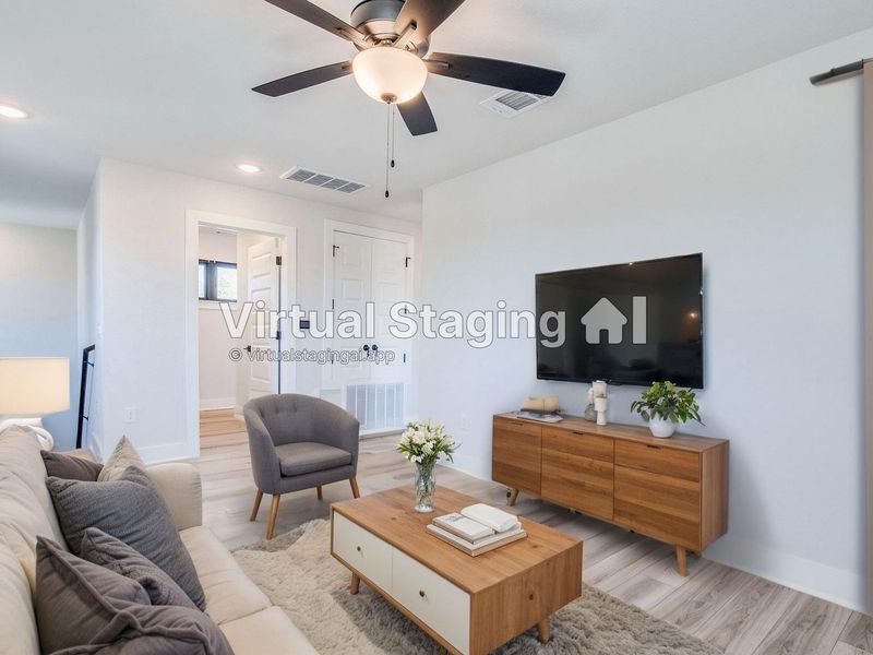 Furnished interior view inside a new home in , Austin (Image 11).