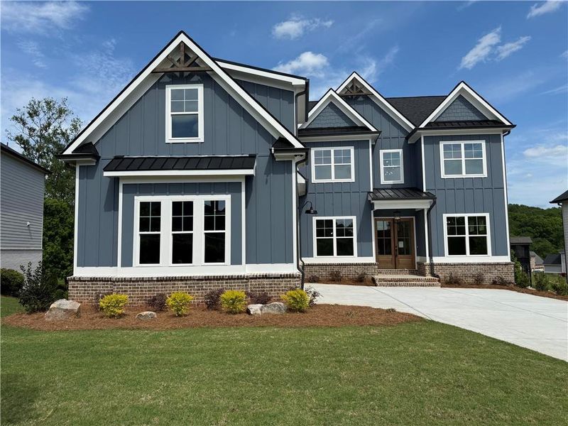 Front exterior of a new home in , Jefferson, GA, highlighting curb appeal (Image 31).