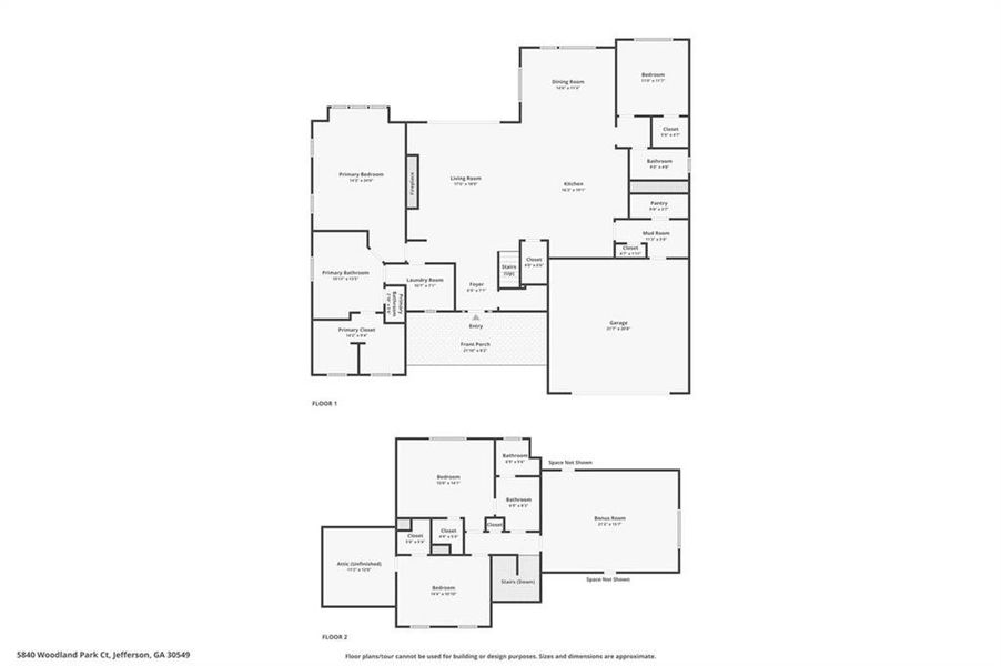2D floor plan layout of this home in , Jefferson, GA (Image 6).