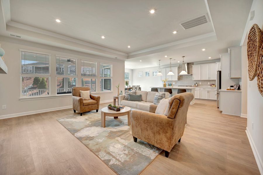 Representative furnished interior of a home built from the Aspen Creek by Tri Pointe Homes in Altis At Serenity | A 55+ Community, Fuquay Varina (Image 13).