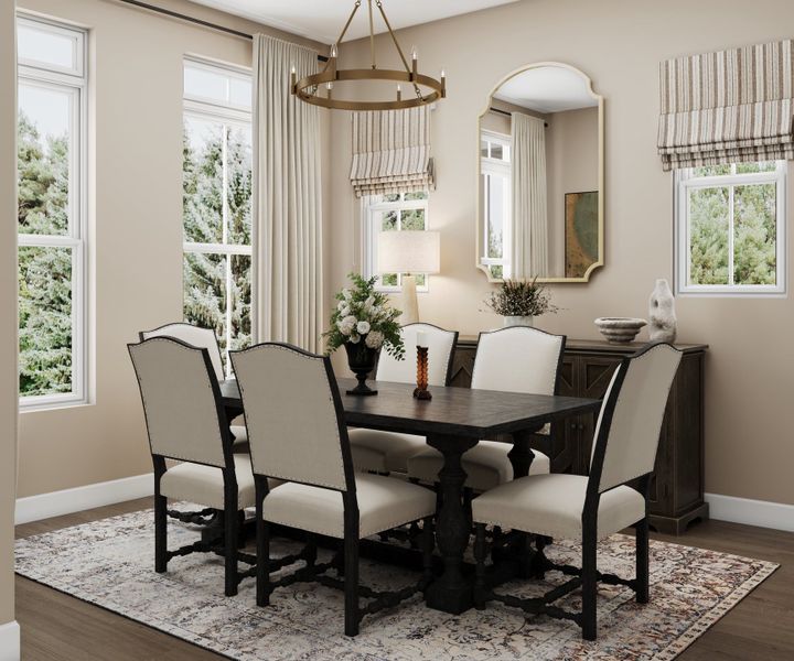 Representative furnished interior of a home built from the Yonah by Beazer Homes in Estates at Daves Creek, Cumming (Image 8).