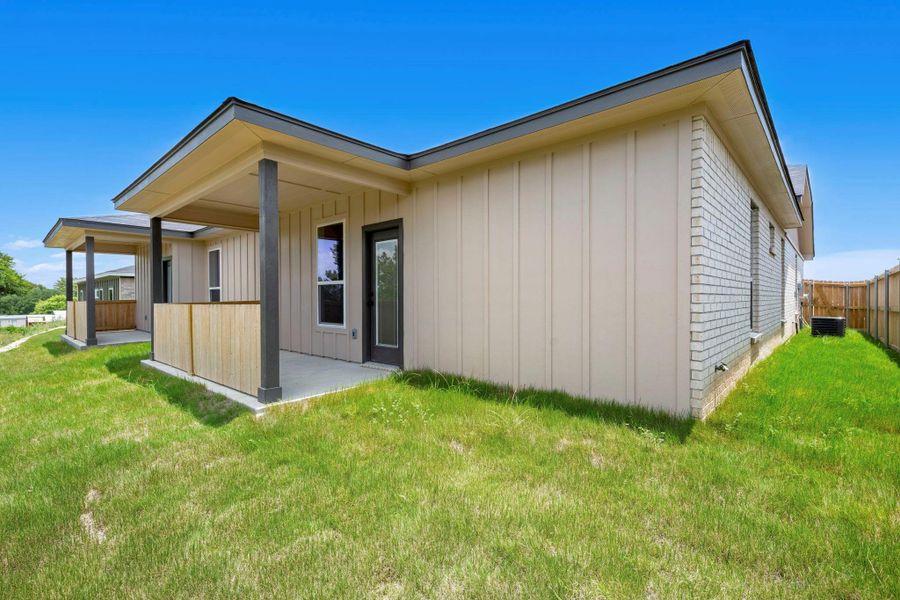 Exterior details and patio area of a home in , Killeen (Image 2). Exterior details and patio area of a home in , Killeen (Image 2).