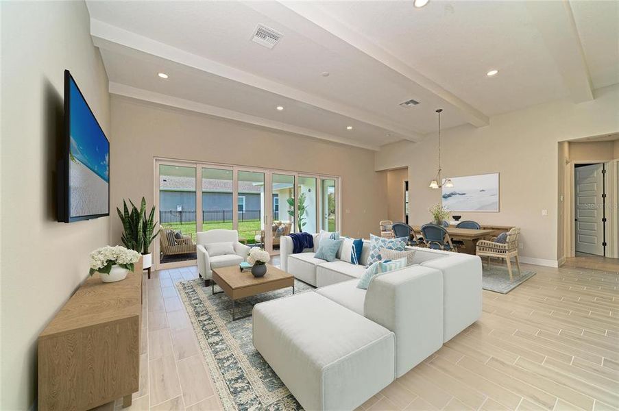 Furnished interior view inside a new home in Waterset, Apollo Beach (Image 12).