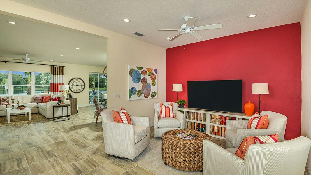 Furnished interior view inside a new home in Grand Park Real Estate and Homes for Sale in Sarasota, FL - Neal Communities, Sarasota (Image 35).