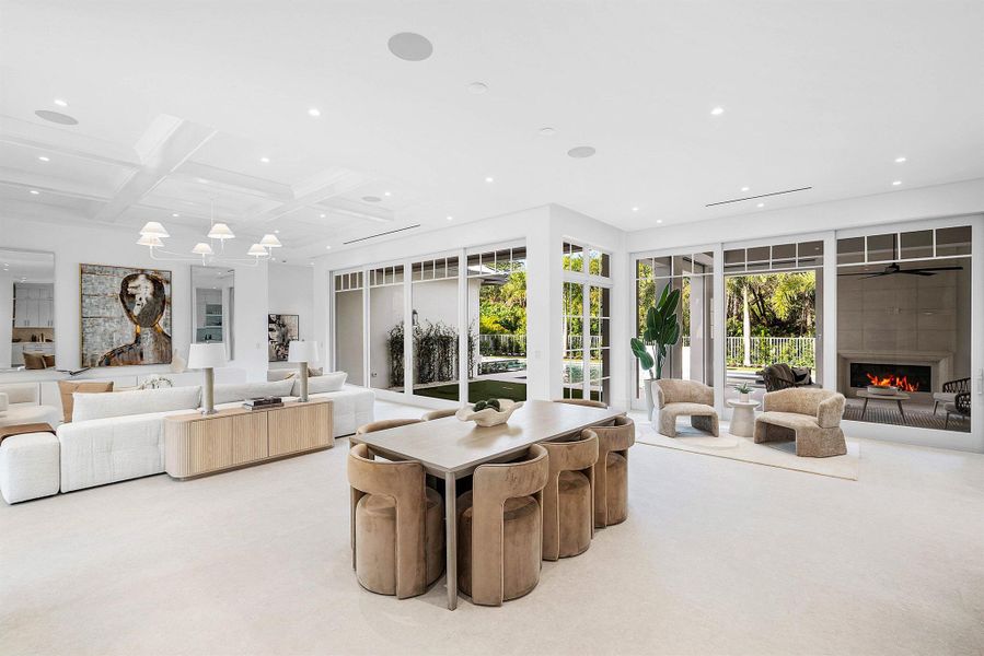 Furnished interior view inside a new home in , Delray Beach (Image 55).