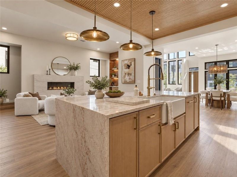 Furnished interior view inside a new home in , Atlanta (Image 15).