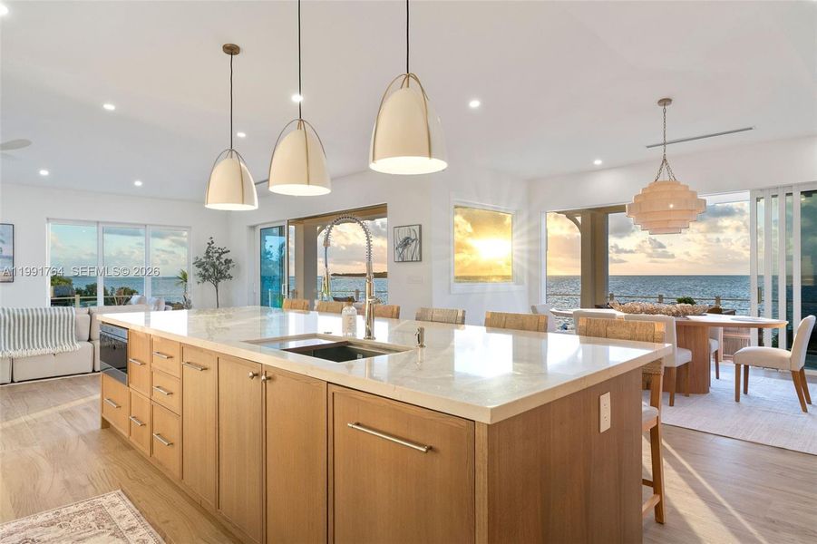 Furnished interior view inside a new home in , Key Largo (Image 39).