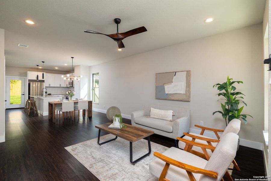 Furnished interior view inside a new home in , San Antonio (Image 5). Furnished interior view inside a new home in , San Antonio (Image 5).