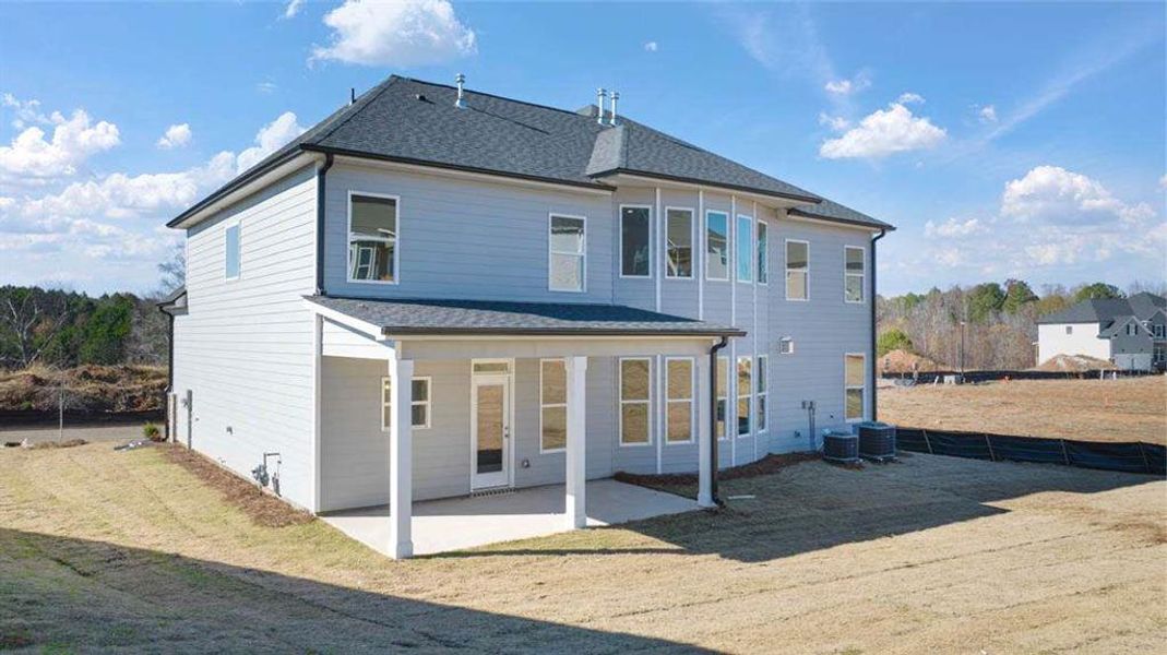 Exterior details and patio area of a home in Heritage Pointe, Senoia (Image 2).