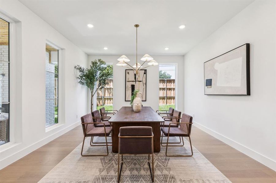 Furnished interior view inside a new home in , Dallas (Image 31).