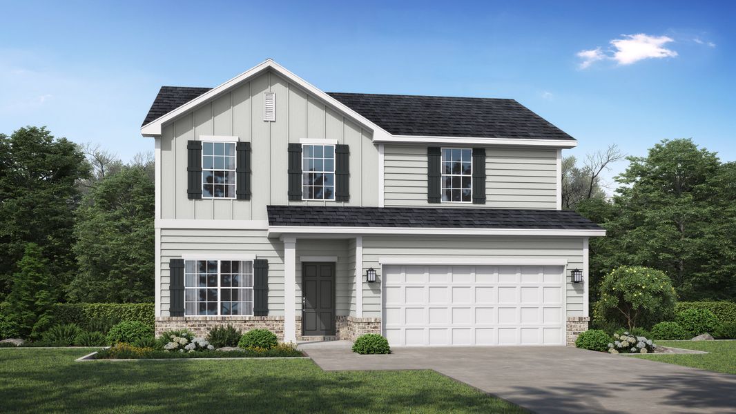 Representative exterior photo of a completed home built from the The Palmyra by RTS Homes in Doctor's Creek, Ludowici, GA (Image 2).