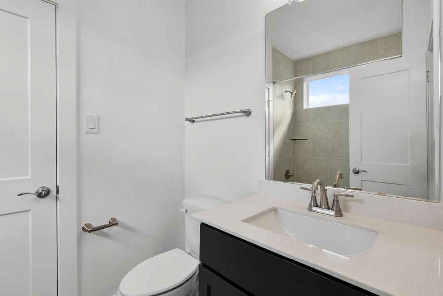 Furnished interior view inside a new home in The Trails, New Caney (Image 14).