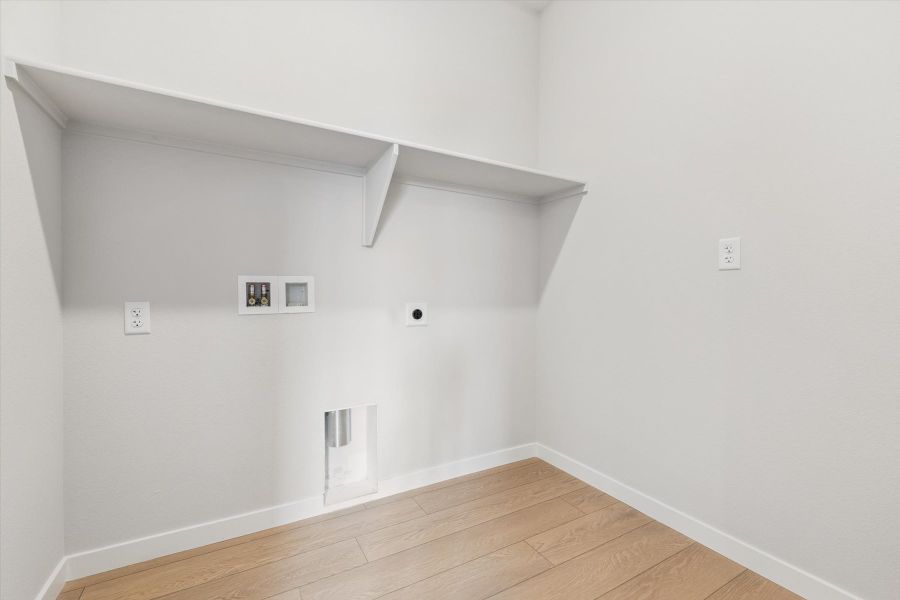 A room with white walls.