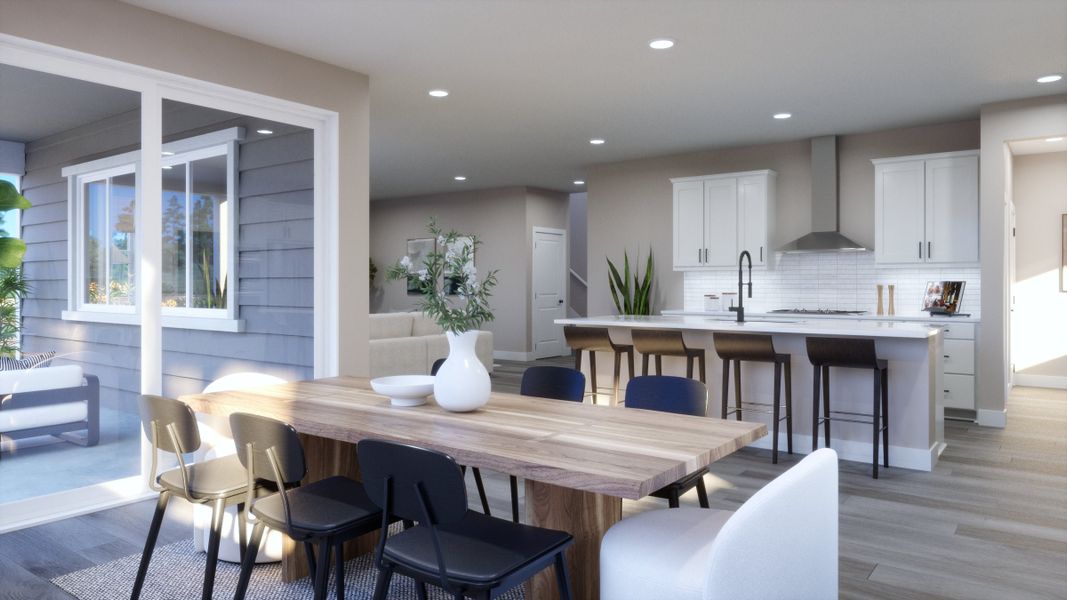 Representative furnished interior of a home built from the 3 by Trumark Homes in Independence, Elizabeth (Image 8).