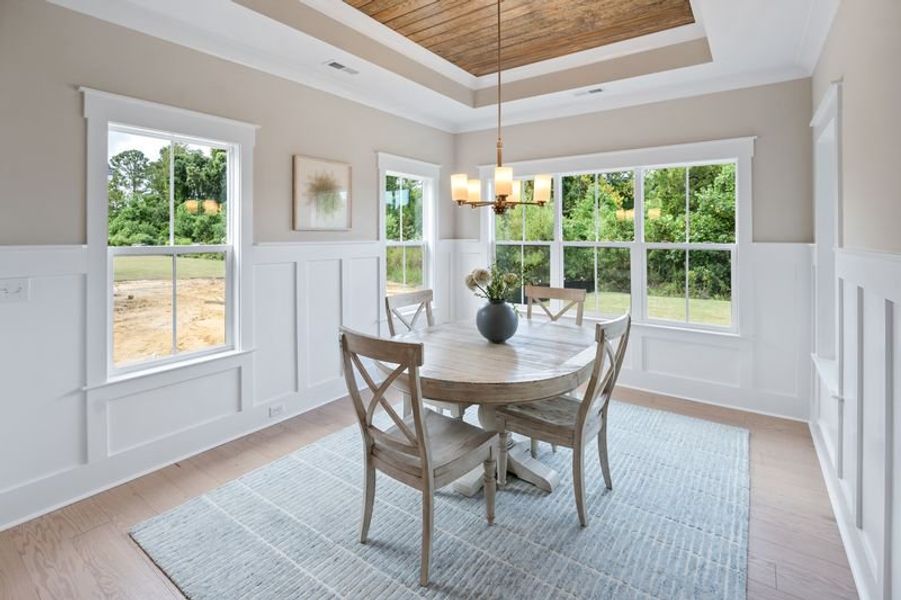 Furnished interior view inside a new home in Riverside Cove, Wilmington (Image 24). Furnished interior view inside a new home in Riverside Cove, Wilmington (Image 24).