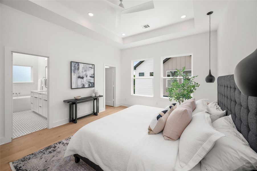 Furnished interior view inside a new home in , Houston (Image 19).
