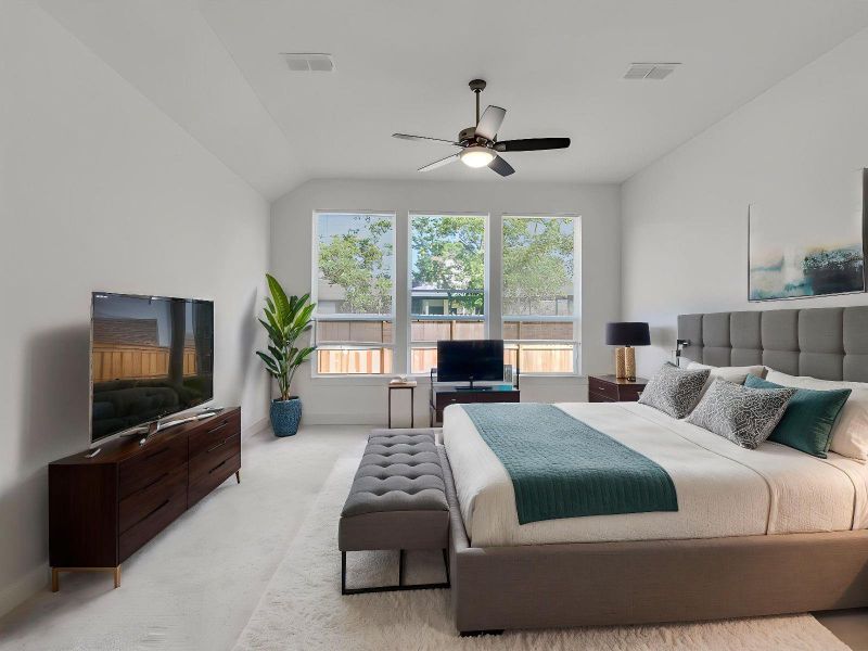 Furnished interior view inside a new home in Tompkins Reserve, Katy (Image 11).