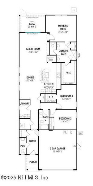 2D floor plan layout of this home in RiverTown - Forest, St. Johns, FL (Image 2). 2D floor plan layout of this home in RiverTown - Forest, St. Johns, FL (Image 2).