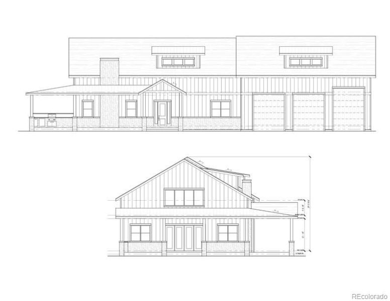 Exterior rendering of this home design in , Johnstown, CO (Image 3).