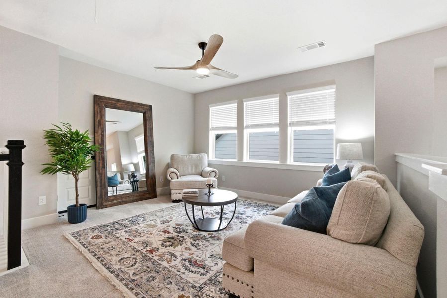 Furnished interior view inside a new home in Woodforest - Kingsley Square 50' Homesites, Montgomery (Image 27).