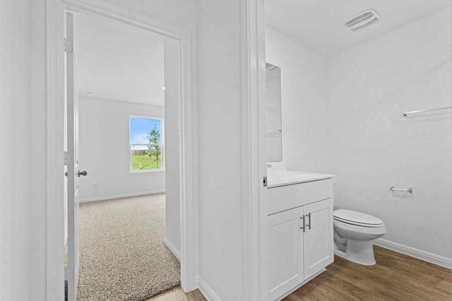Furnished interior view inside a new home in Paramount, Kyle (Image 8). Furnished interior view inside a new home in Paramount, Kyle (Image 8).