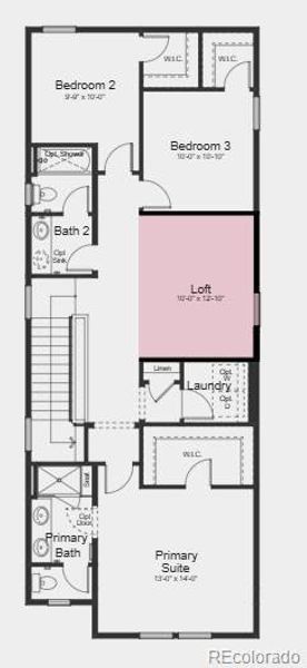 Additional Highlights Include: Electric fireplace at great room, loft in place of bedroom 4, and additional sink at bath 2.
