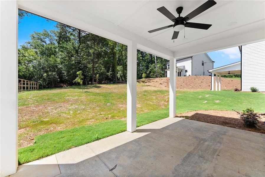 Exterior details and patio area of a home in , Clarkesville (Image 19).