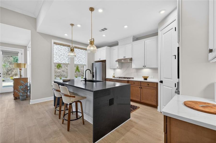 Furnished interior view inside a new home in , Hoschton (Image 11).