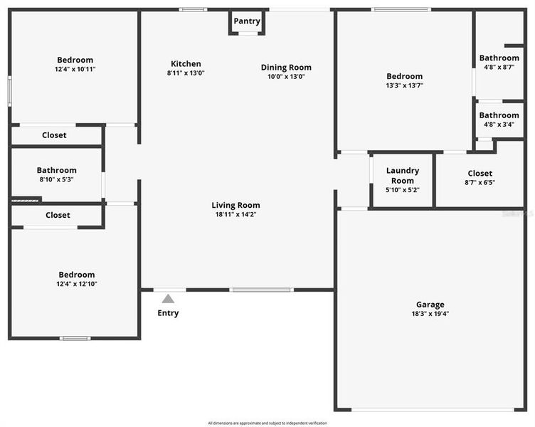 2D floor plan layout of this home in , Ocklawaha, FL (Image 4).