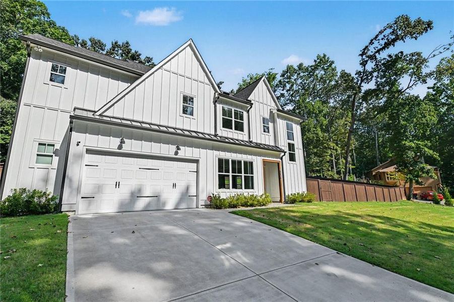 Front exterior of a new home in , Smyrna, GA, highlighting curb appeal (Image 24).