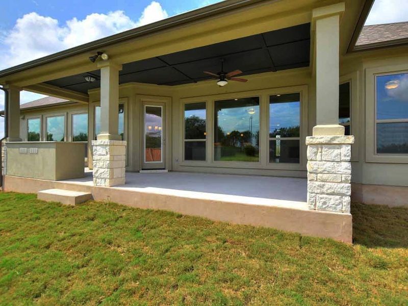 Representative exterior details of a home built from the Siena II by Giddens Homes in Clearwater Ranch, Liberty Hill (Image 71).