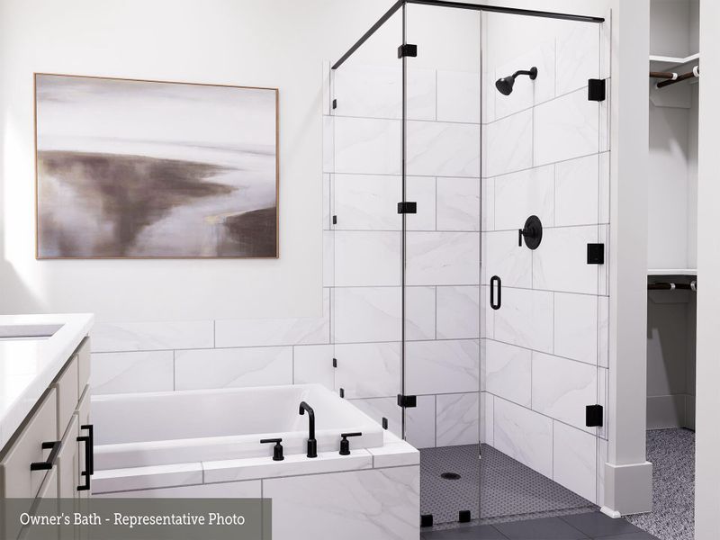 Furnished interior view inside a new home in Prairieland Village 40' Homesites, Cypress (Image 5).