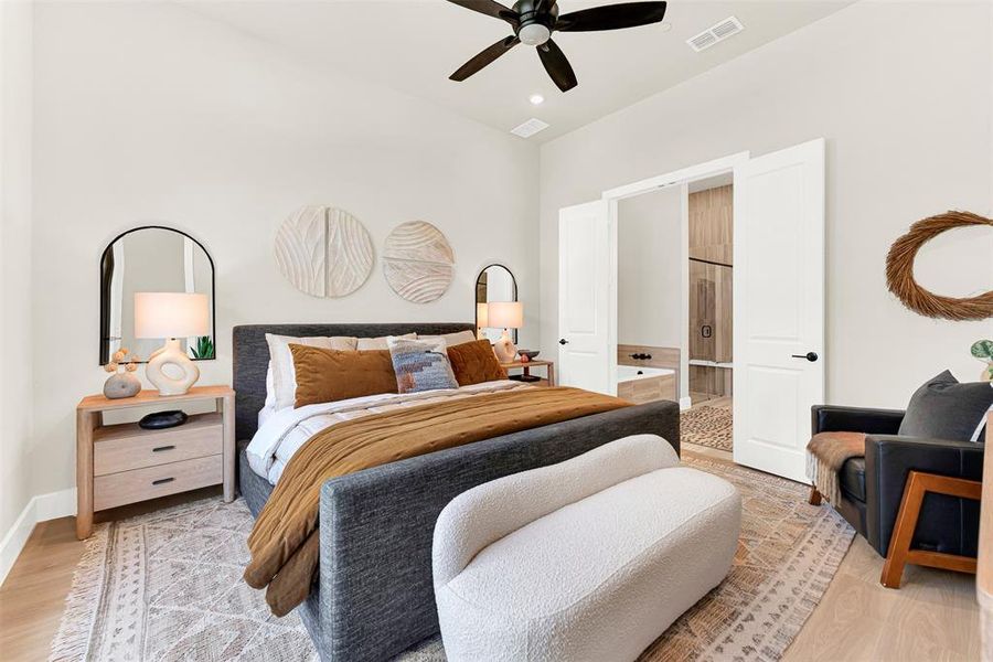 Furnished interior view inside a new home in , Frisco (Image 37).