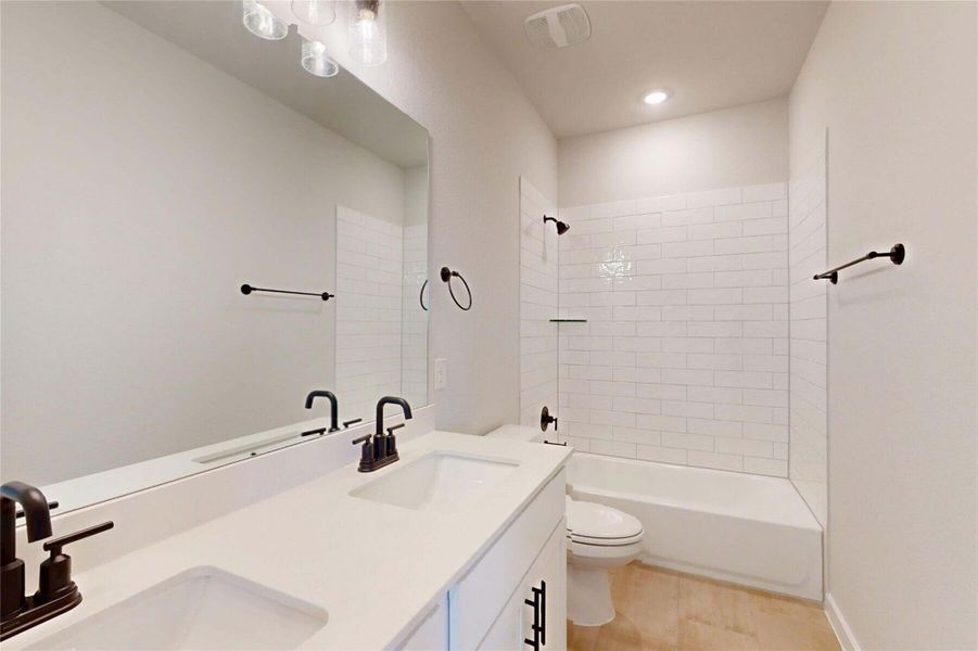 Furnished interior view inside a new home in Cedar Brook, Leander (Image 5).