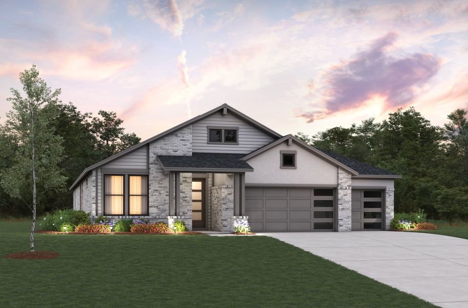 Representative exterior photo of a completed home built from the Mckinney by Beazer Homes in Arabella on the Prairie: Heritage Collection, Richmond, TX (Image 23). Representative exterior photo of a completed home built from the Mckinney by Beazer Homes in Arabella on the Prairie: Heritage Collection, Richmond, TX (Image 23).