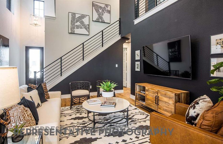 Furnished interior view inside a new home in Mosaic, Celina (Image 3).