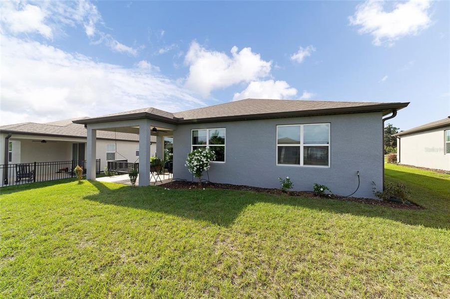 Exterior details and patio area of a home in Del Webb Stone Creek, Ocala (Image 19).