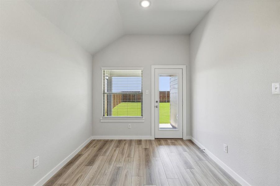 Nook in the Amber home plan by Trophy Signature Homes – REPRESENTATIVE PHOTO