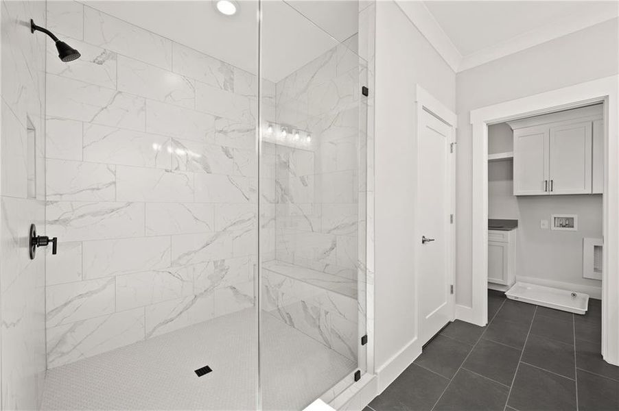 Furnished interior view inside a new home in South on Main, Woodstock (Image 6).